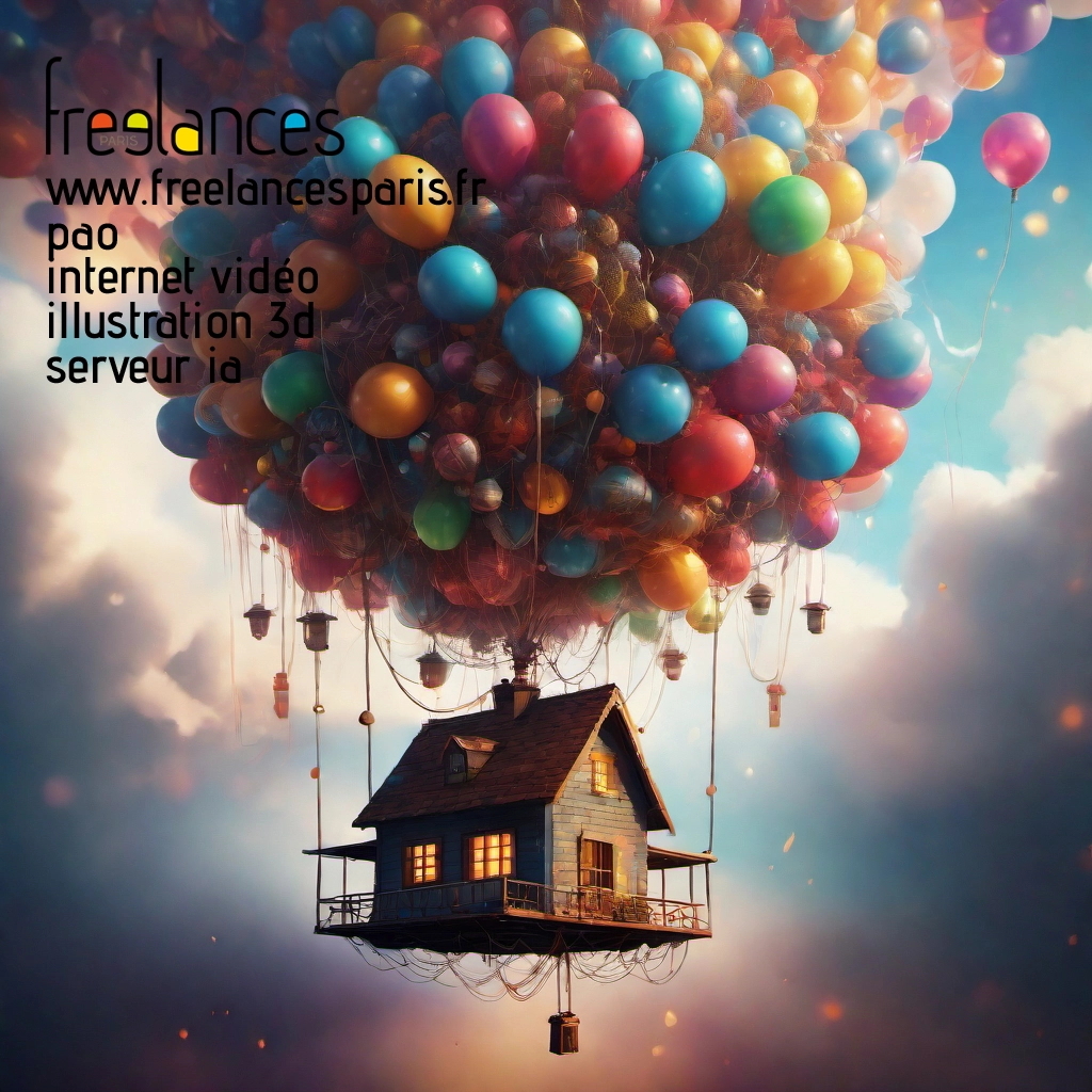 Pao mise en page internet vidéo illustration 3d serveur IA générative AI freelance paris studio de création magazines mq0ls7c0